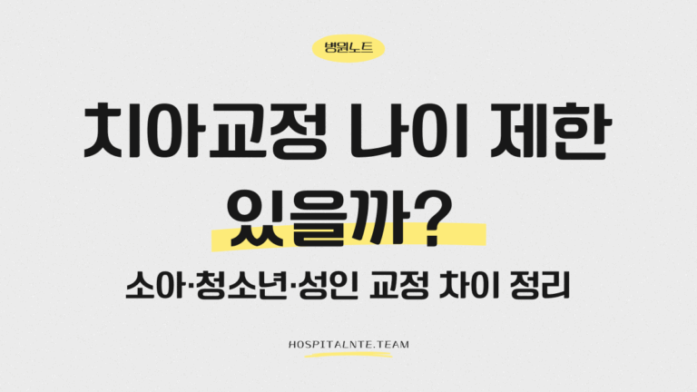 치아교정 나이 제한이 있는지 설명하는 글의 대표 이미지